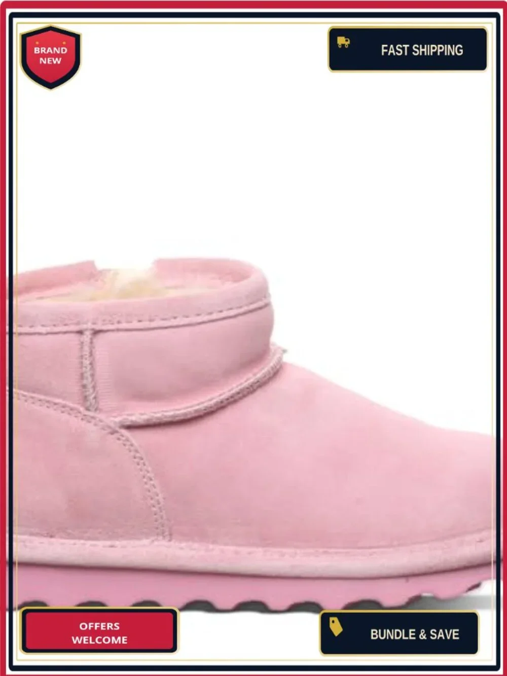 BEARPAW Shorty Youth Ankle Boot Slip-On Winter Boot for Kids